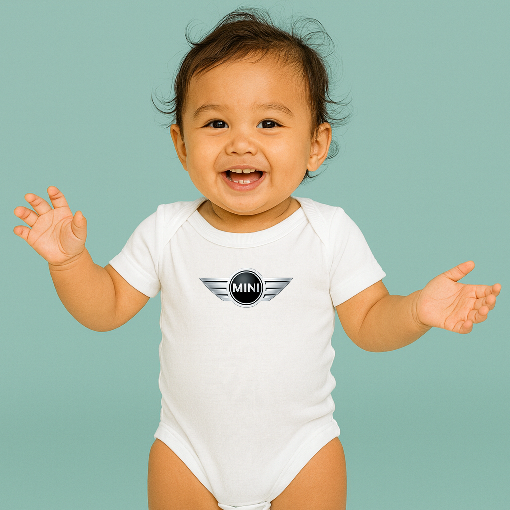 Mini Cooper Car Baby Romper Onesie